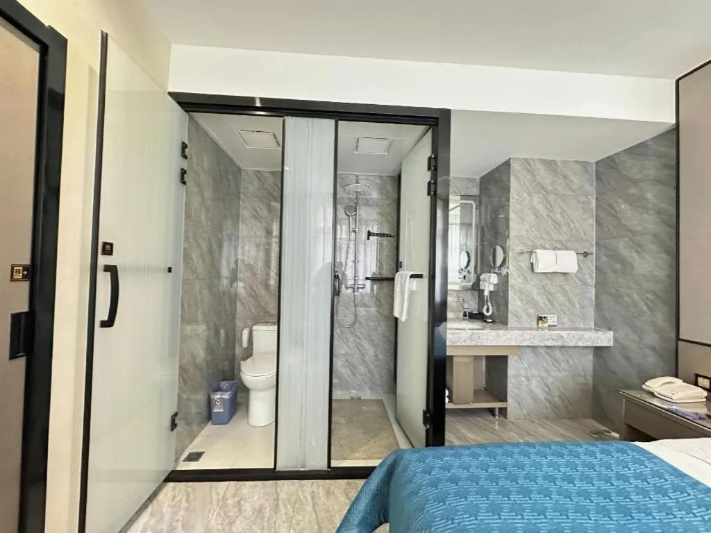 Bed in Lanzhou Hualian Hotel