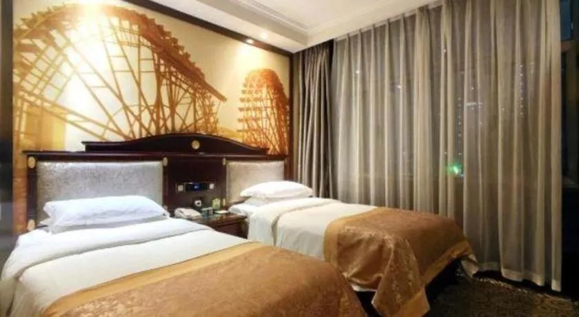 Bed in Lanzhou Hualian Hotel