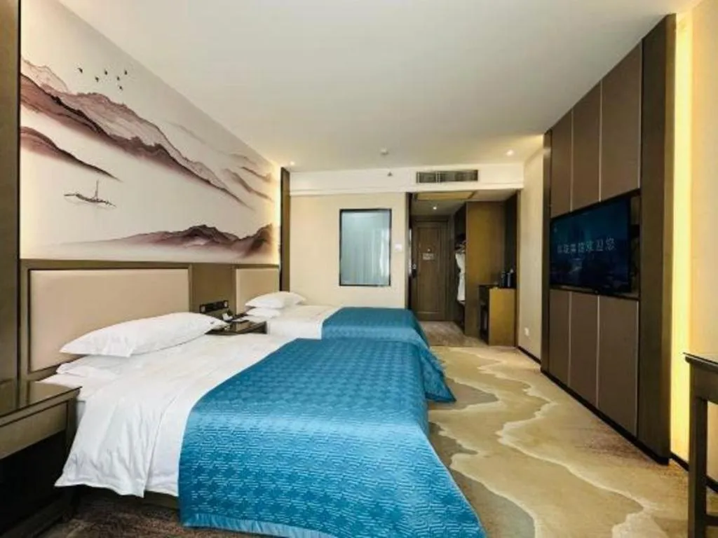 Bed in Lanzhou Hualian Hotel