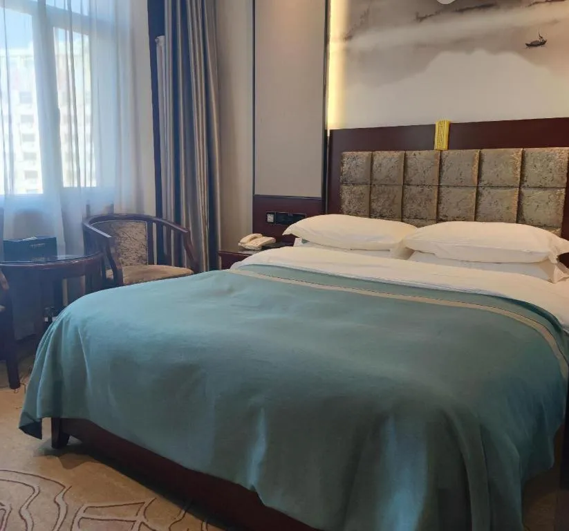 Bed in Lanzhou Hualian Hotel