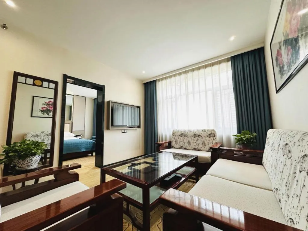 Bed in Lanzhou Hualian Hotel