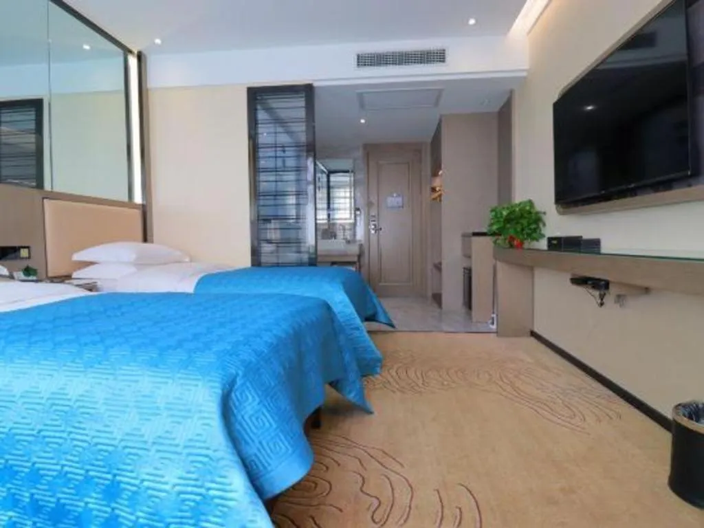 Bed in Lanzhou Hualian Hotel