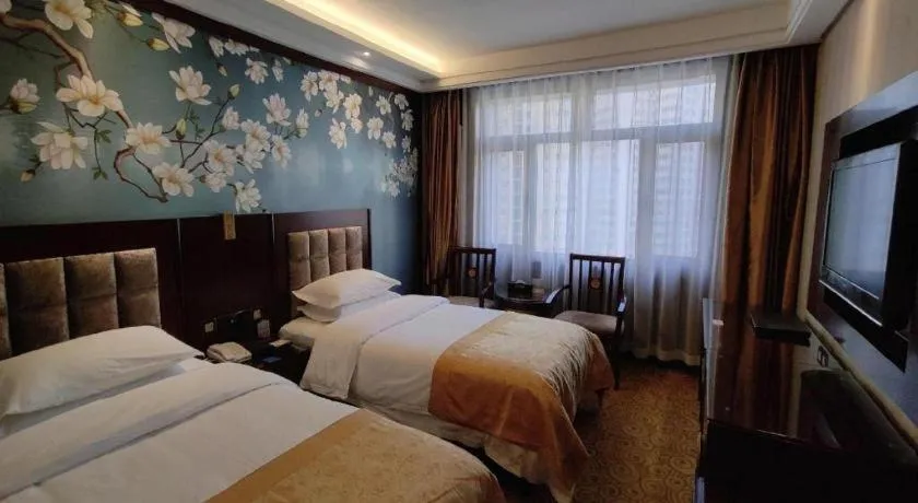 Bed in Lanzhou Hualian Hotel
