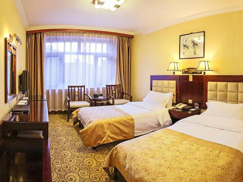 Bed in Lanzhou Hualian Hotel