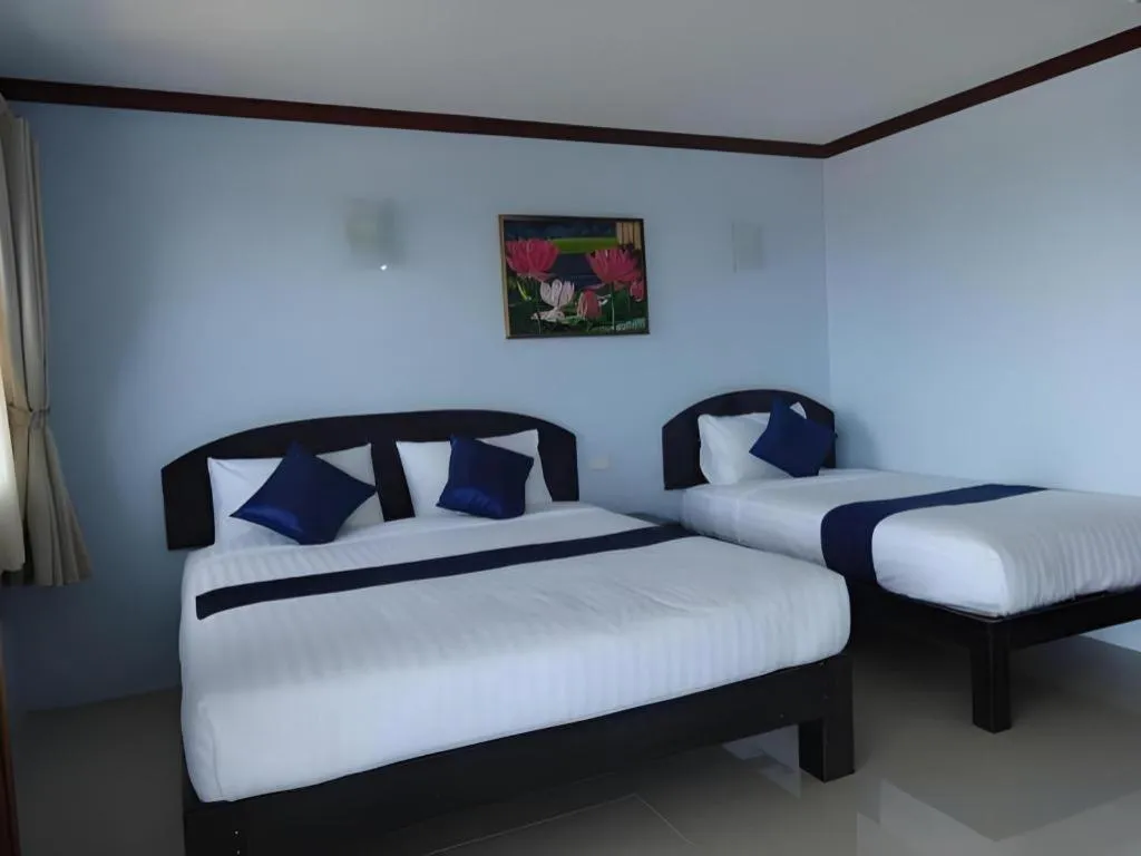 Bed in Sea Mountain Khanom Hotel