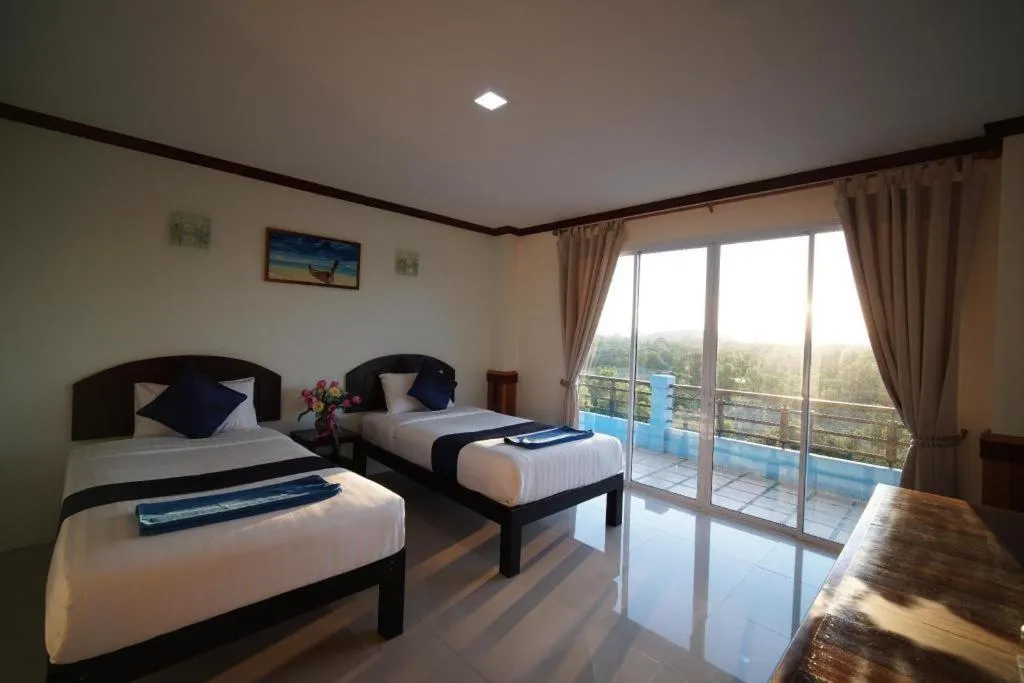 Bed in Sea Mountain Khanom Hotel