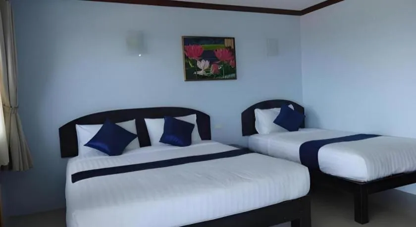 Bed in Sea Mountain Khanom Hotel