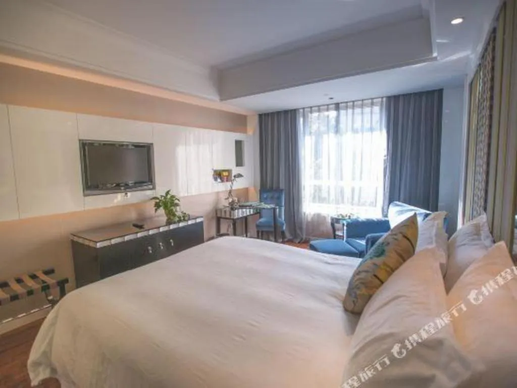 Bed in Wuyang Holiday Hotel Hangzhou