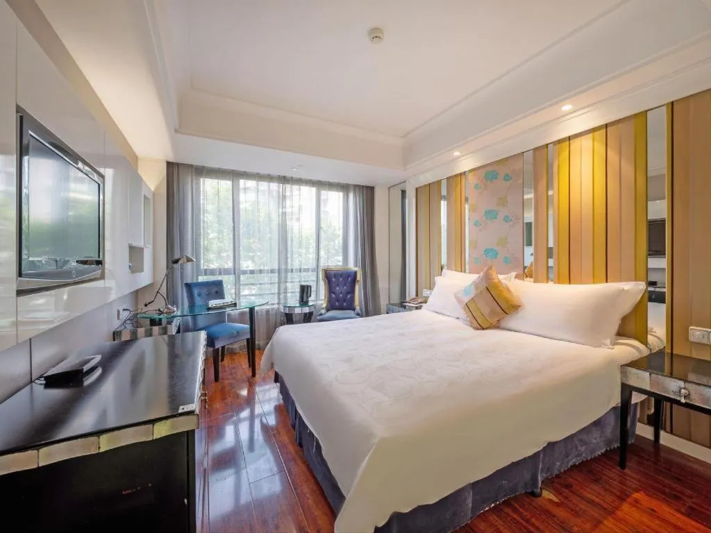 Bed in Wuyang Holiday Hotel Hangzhou