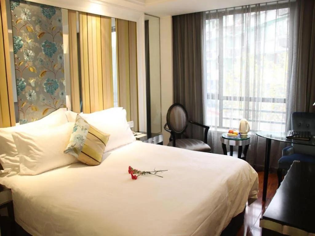 Bed in Wuyang Holiday Hotel Hangzhou