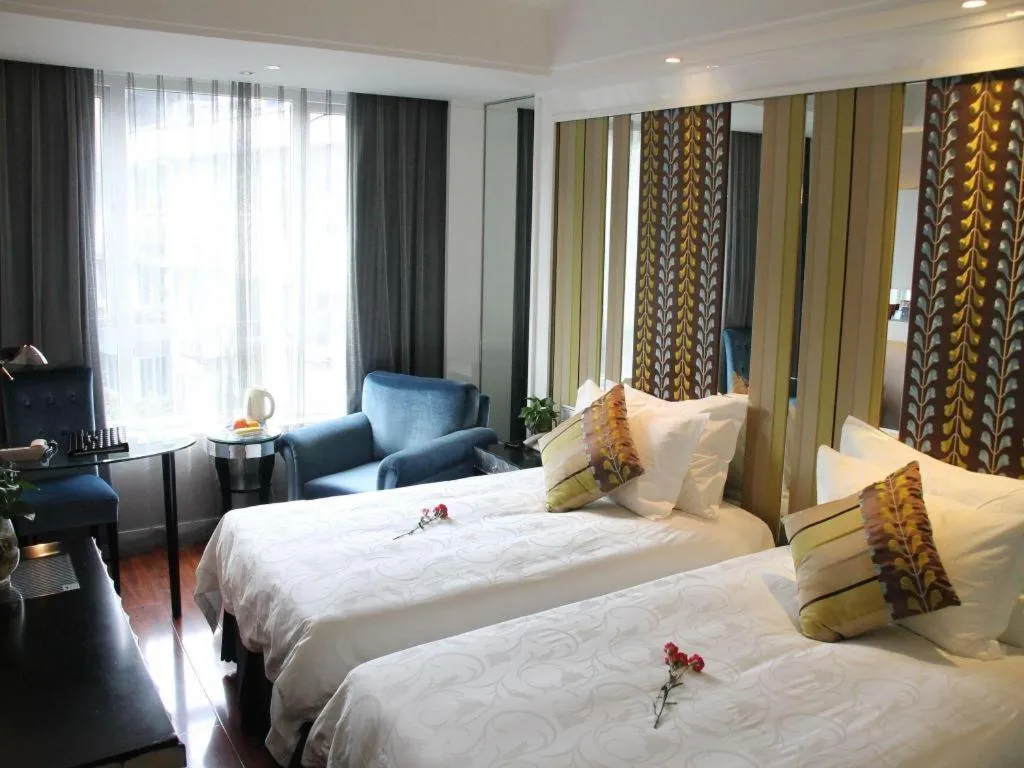 Bed in Wuyang Holiday Hotel Hangzhou