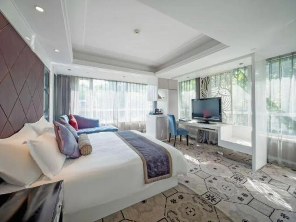 Bed in Wuyang Holiday Hotel Hangzhou