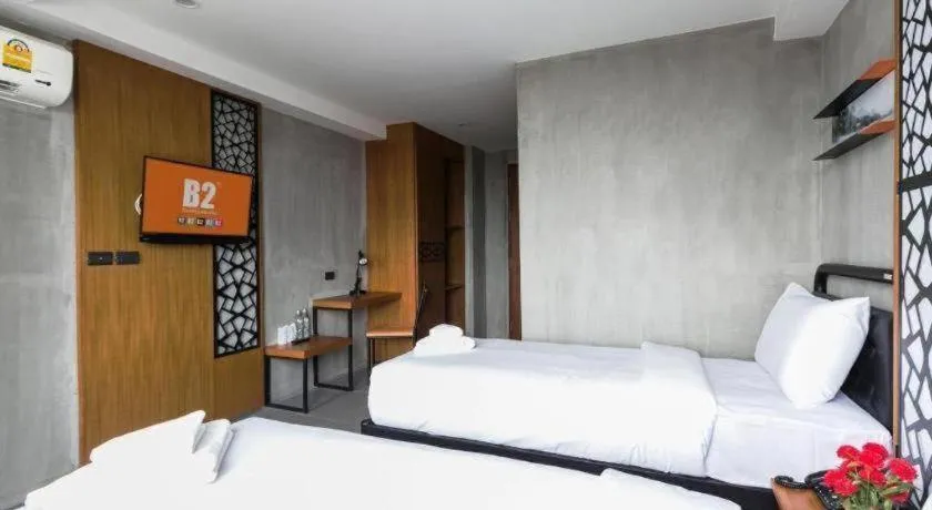 Bed in B2 Khon Kaen Boutique & Budget Hotel