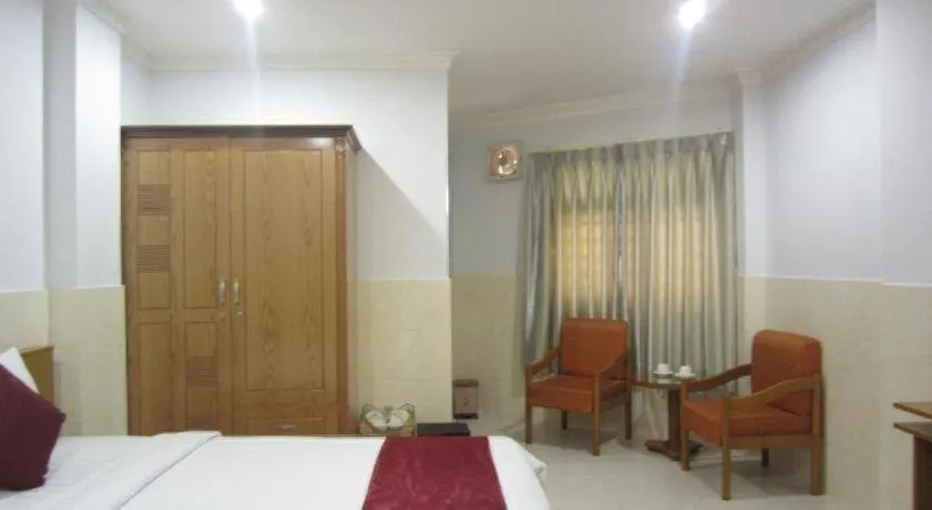 Bed in Thien Hoa Hotel