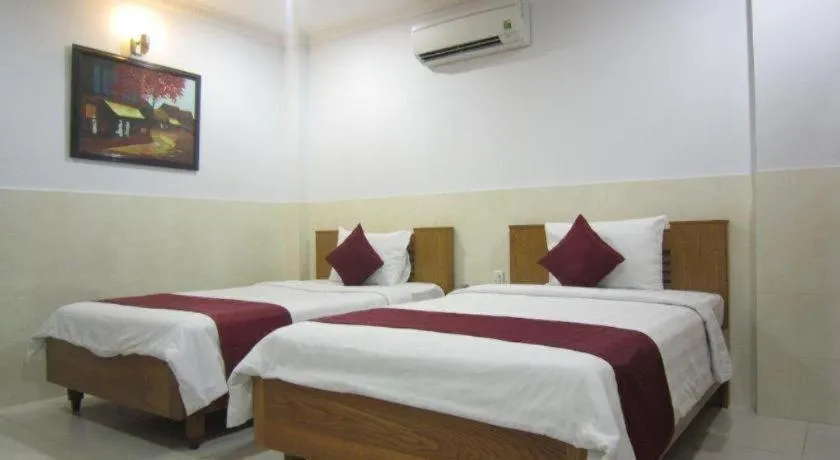 Bed in Thien Hoa Hotel