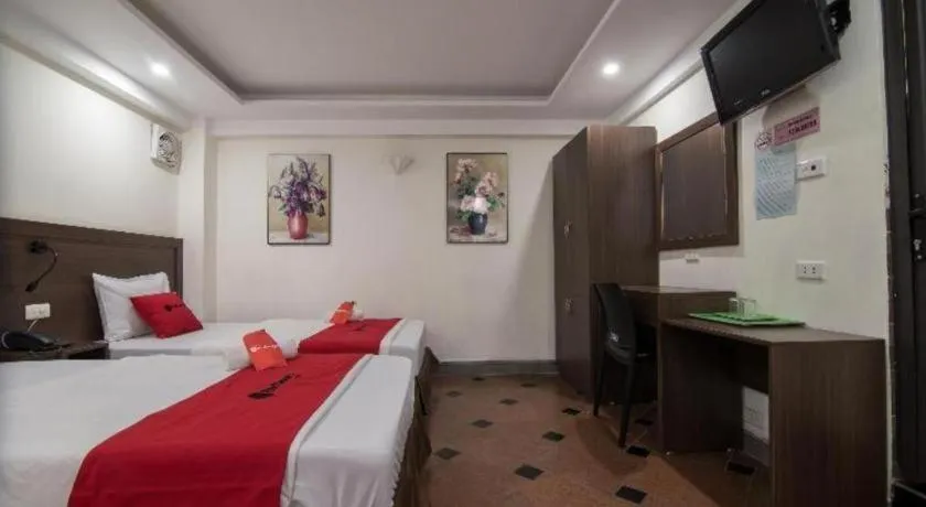 Bed in Ha Noi Vang Hotel Hoang Ngan