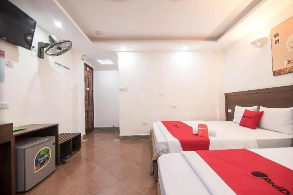 Bed in Ha Noi Vang Hotel Hoang Ngan