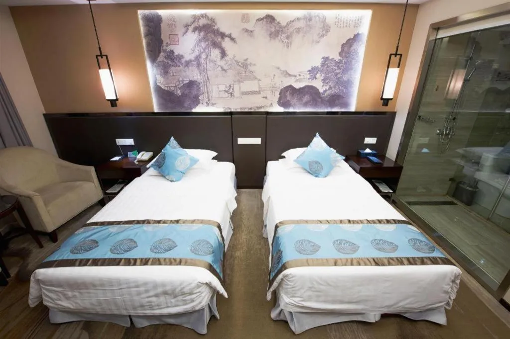 Bed in Chongqing Tianyou Hotel