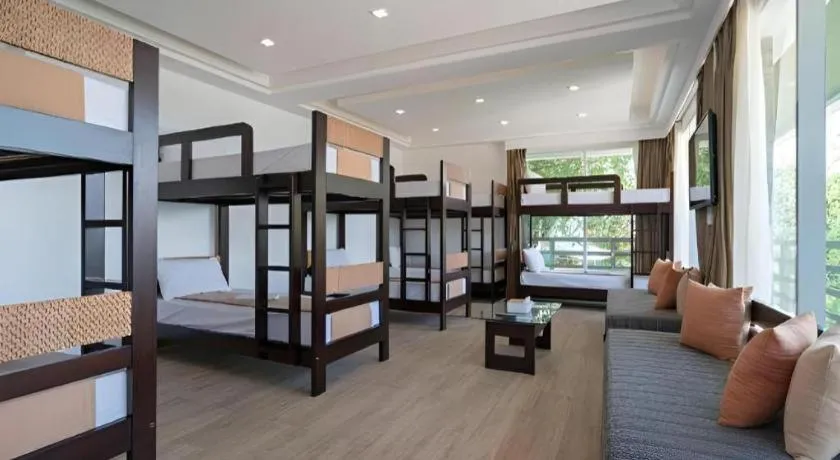 Bed in Anilao Awari Bay Resort