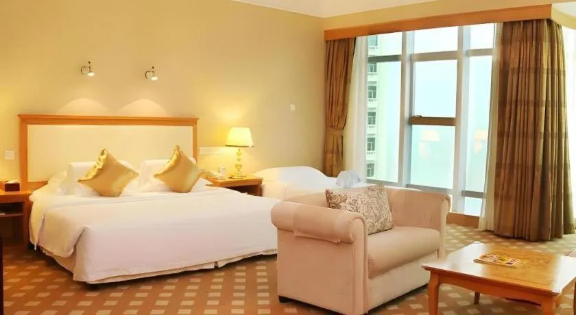 Bed in Zhuhai Dehan Hotel
