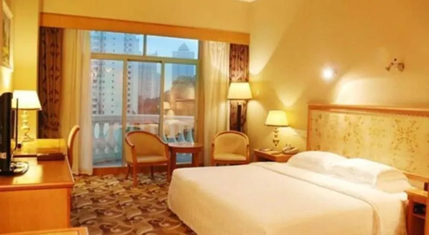 Bed in Zhuhai Dehan Hotel