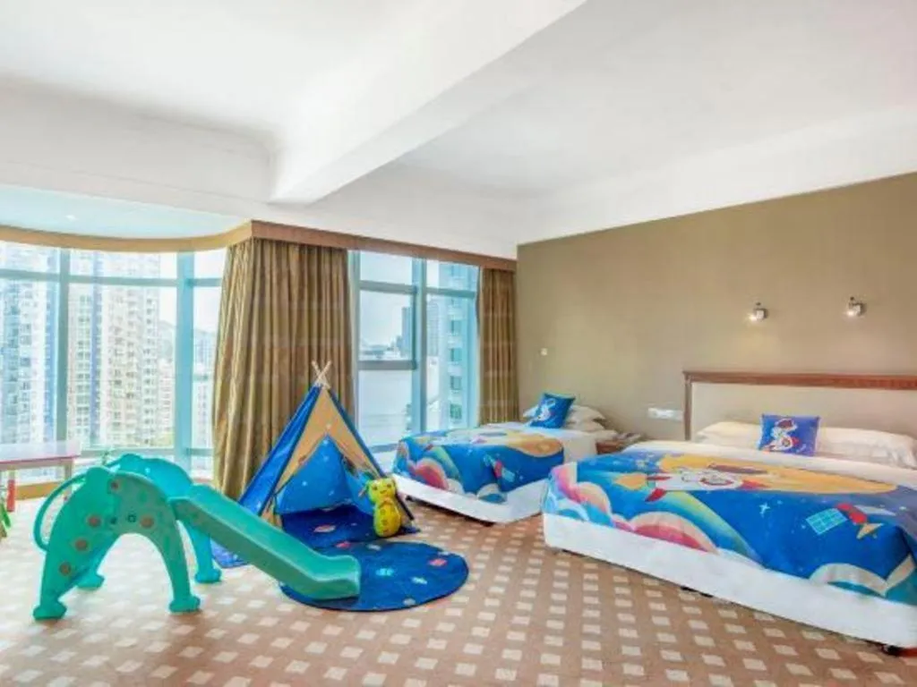 Bed in Zhuhai Dehan Hotel