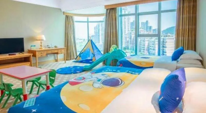 Bed in Zhuhai Dehan Hotel