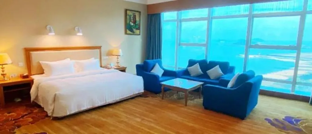 Bed in Zhuhai Dehan Hotel