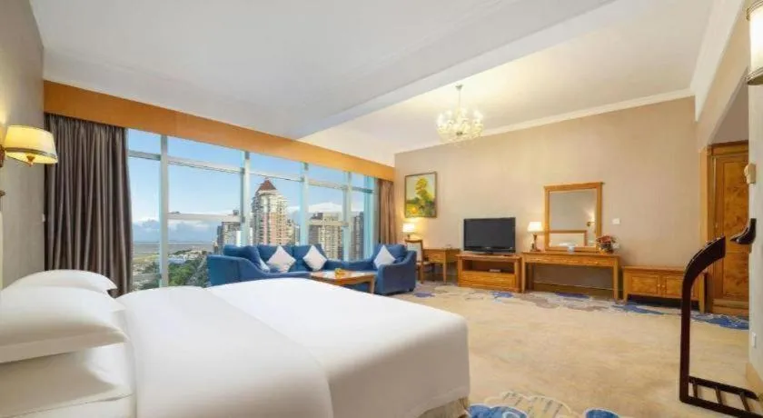 Bed in Zhuhai Dehan Hotel