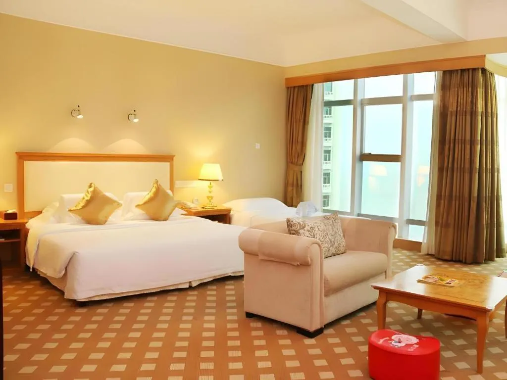 Bed in Zhuhai Dehan Hotel