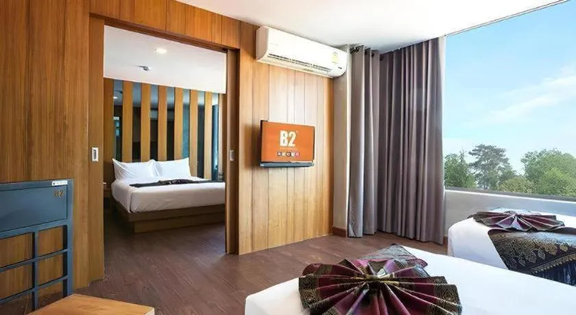 Bed in B2 Udon Thani Boutique and Budget Hotel