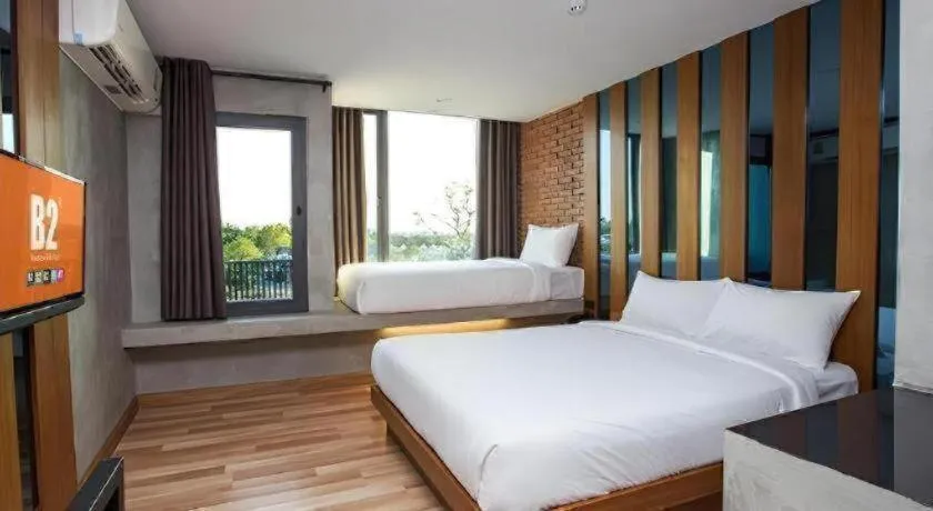 Bed in B2 Udon Thani Boutique and Budget Hotel