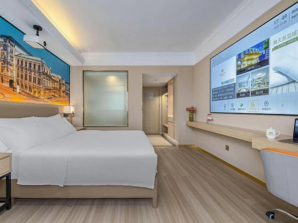 Bed in Vienna Hotel Nanning Train Station