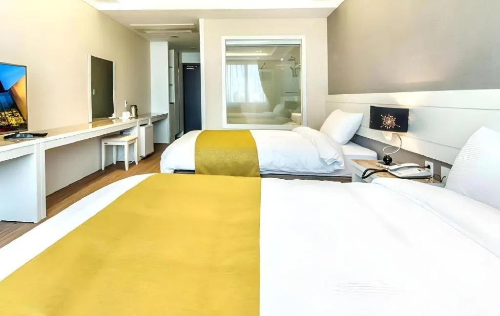 Bed in Galaxy Hotel