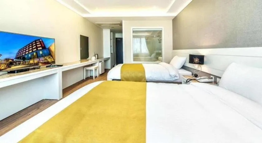 Bed in Galaxy Hotel