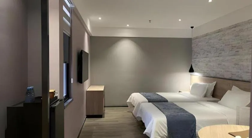 Bed in Shenzhen Hanyong Hotel Fuyong Branch