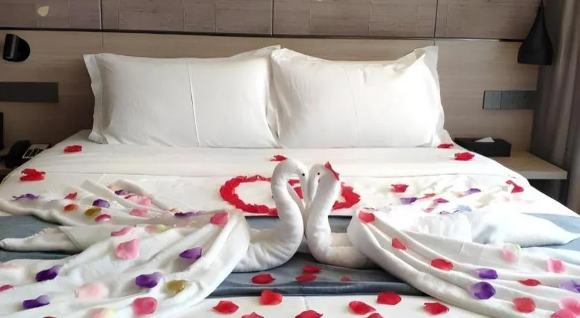 Bed in Shenzhen Hanyong Hotel Fuyong Branch