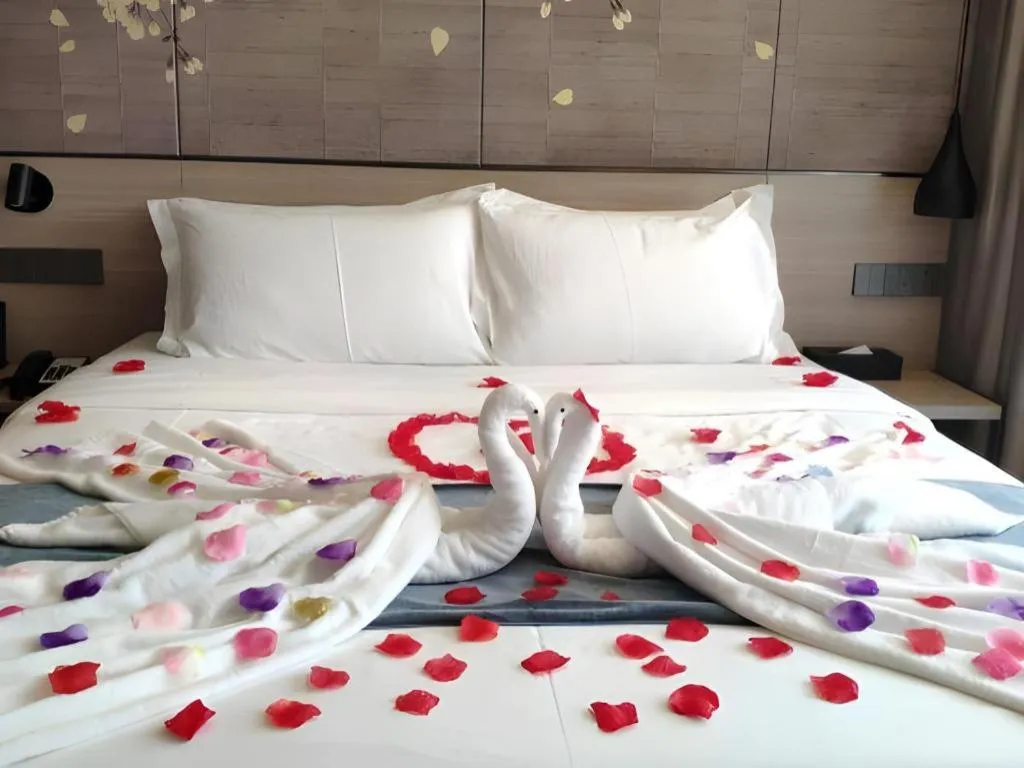 Bed in Shenzhen Hanyong Hotel Fuyong Branch