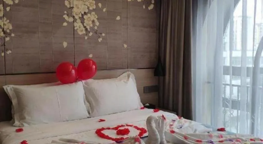 Bed in Shenzhen Hanyong Hotel Fuyong Branch