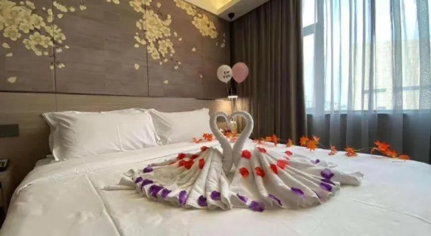 Bed in Shenzhen Hanyong Hotel Fuyong Branch