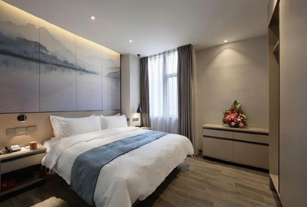 Bed in Shenzhen Hanyong Hotel Fuyong Branch