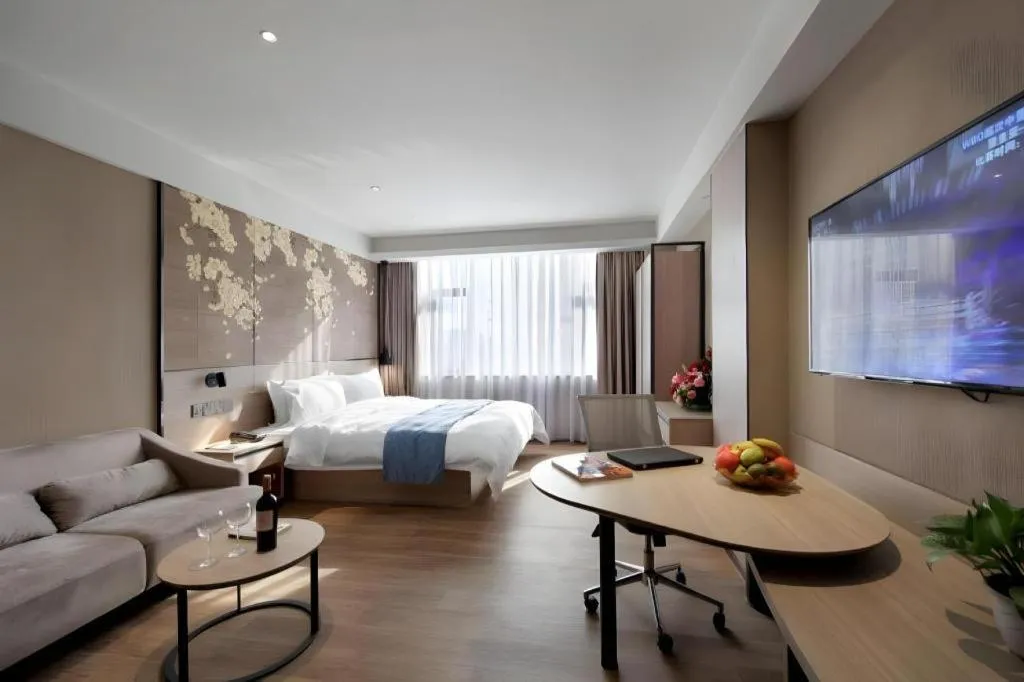 Bed in Shenzhen Hanyong Hotel Fuyong Branch
