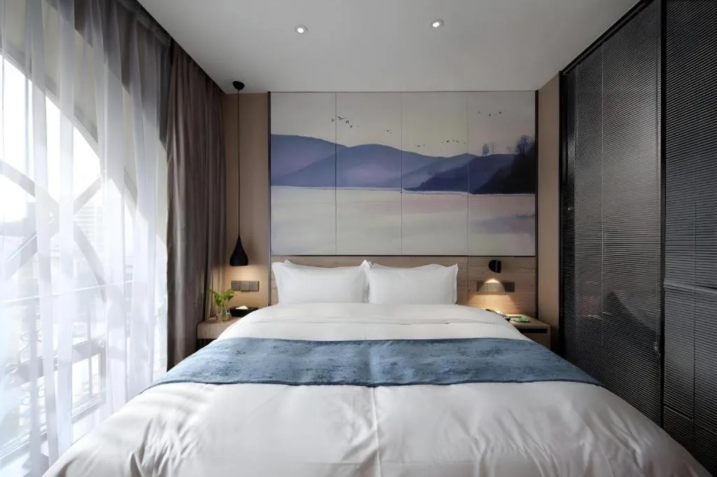Bed in Shenzhen Hanyong Hotel Fuyong Branch