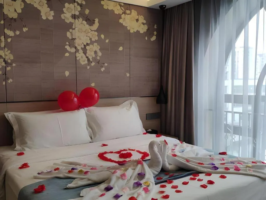Bed in Shenzhen Hanyong Hotel Fuyong Branch