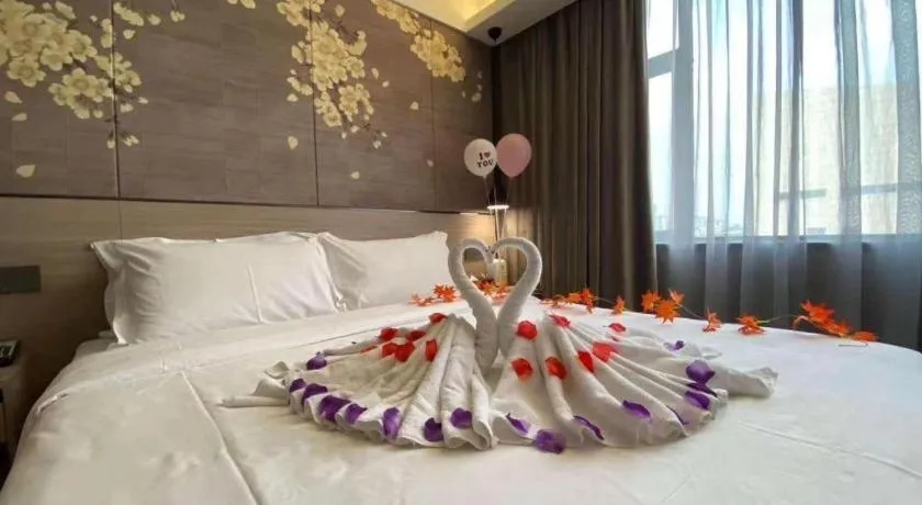 Bed in Shenzhen Hanyong Hotel Fuyong Branch