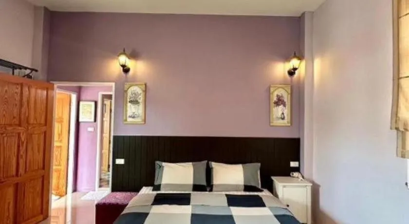 Bed in The Color Resort Amphawa