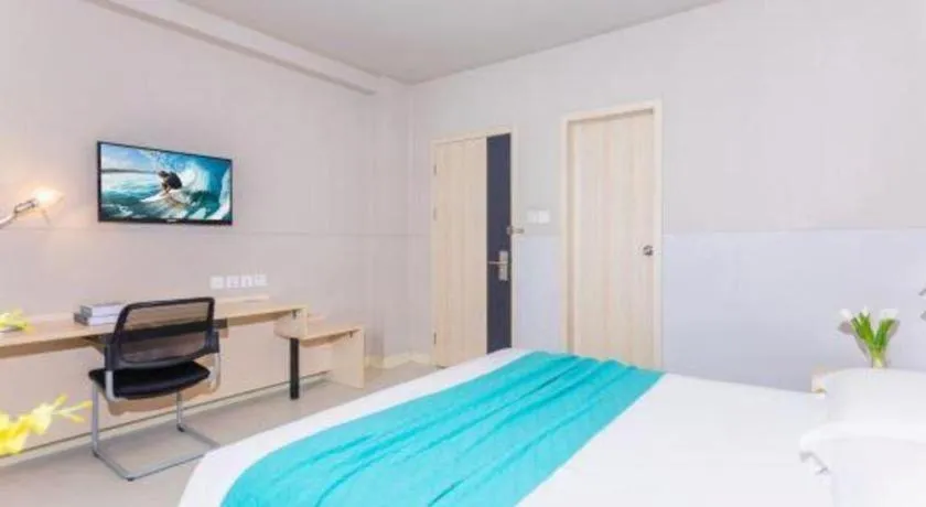 Bed in Jinjiang Inn Sanya Hexi Road Pedestrian Bridge