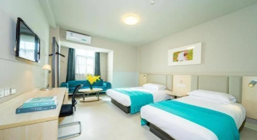 Bed in Jinjiang Inn Sanya Hexi Road Pedestrian Bridge