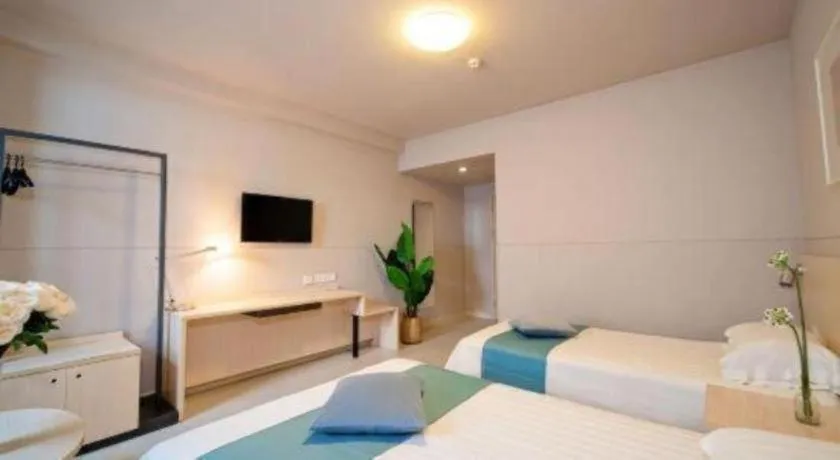 Bed in Jinjiang Inn Sanya Hexi Road Pedestrian Bridge
