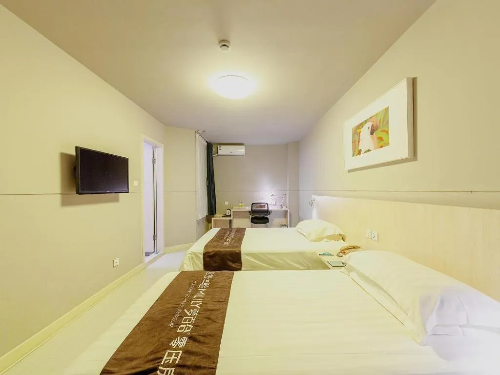 Bed in Jinjiang Inn Quanzhou West Street Kaiyuan Temple